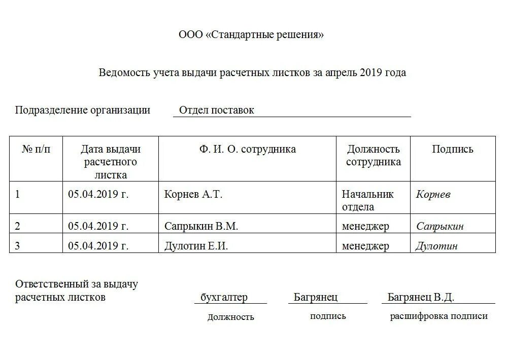 Выдача расчетных листов. Образец заполнения журнала выдачи расчетных листков. Ведомость получения расчетных листков. Журнал регистрации выдачи расчетных листков по заработной плате. Ведомость выдачи товара под роспись.