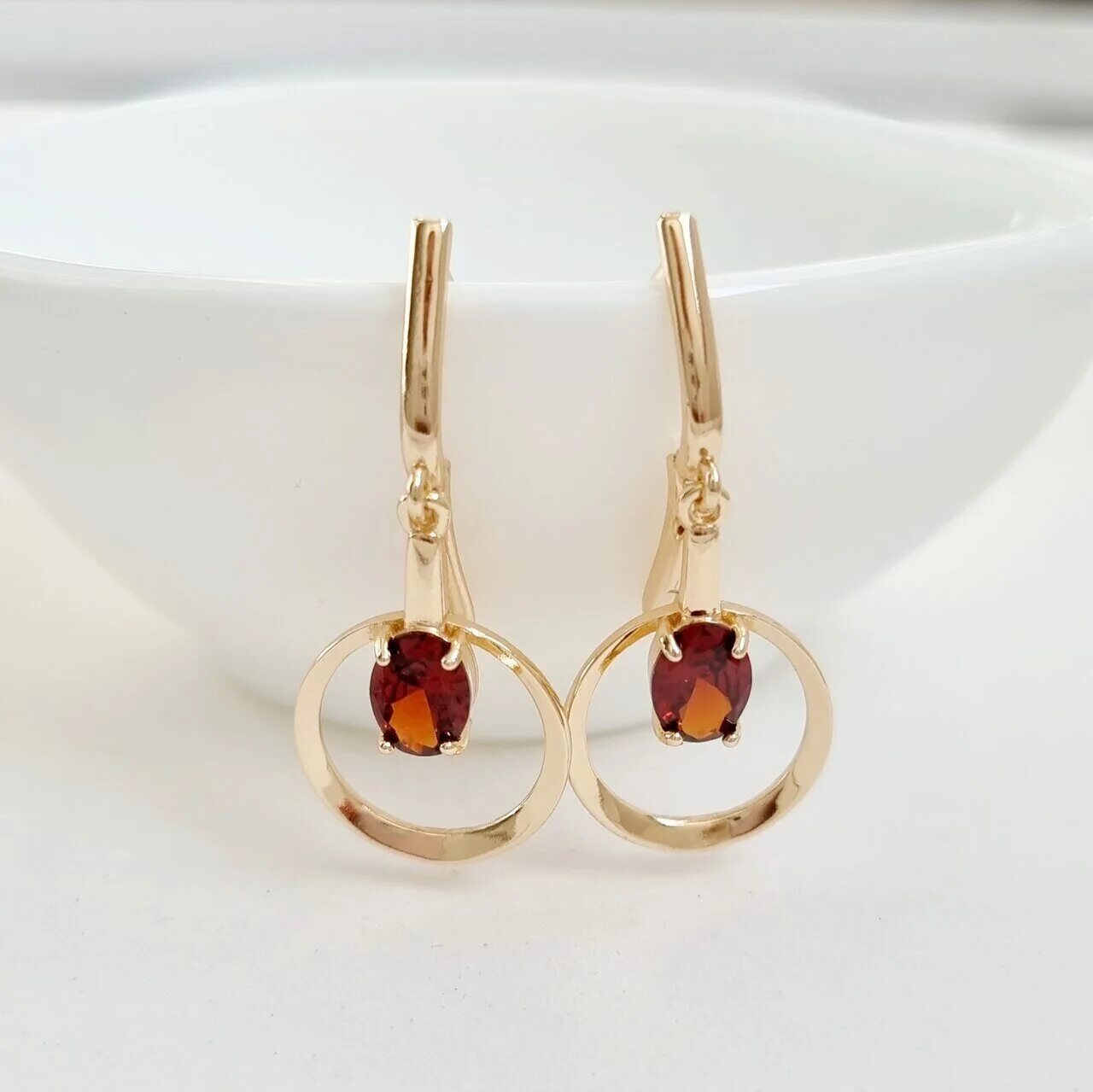Серьги сталь, цвет золото, 488912, арт.847.154