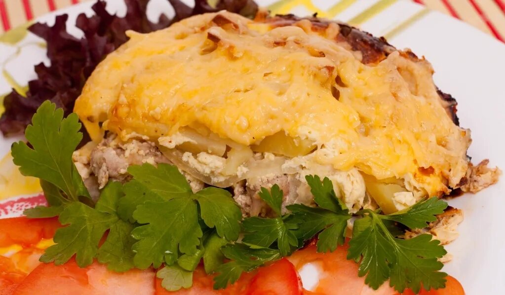 ставрида под яично сырной шубой.