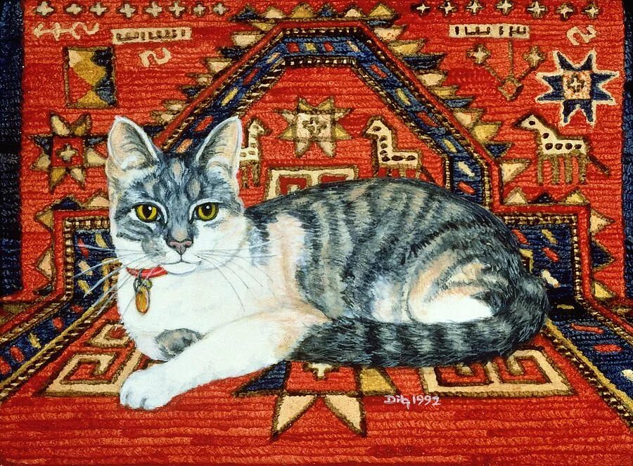 Описание картины кошка
