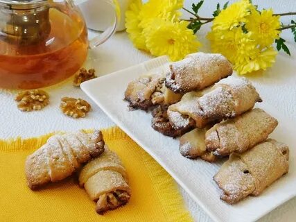 Творожные рулетики с орехами