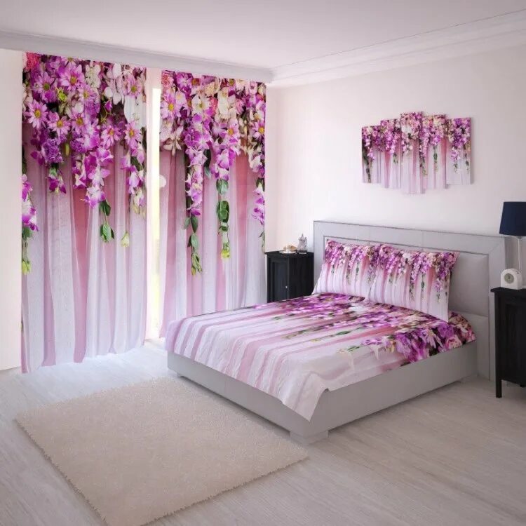Валдберис шторы и тюль. Фототюль цветочный водопад. фотошторы для спальни. шторы в спальню розового цвета. шторы с цветами в спальню.