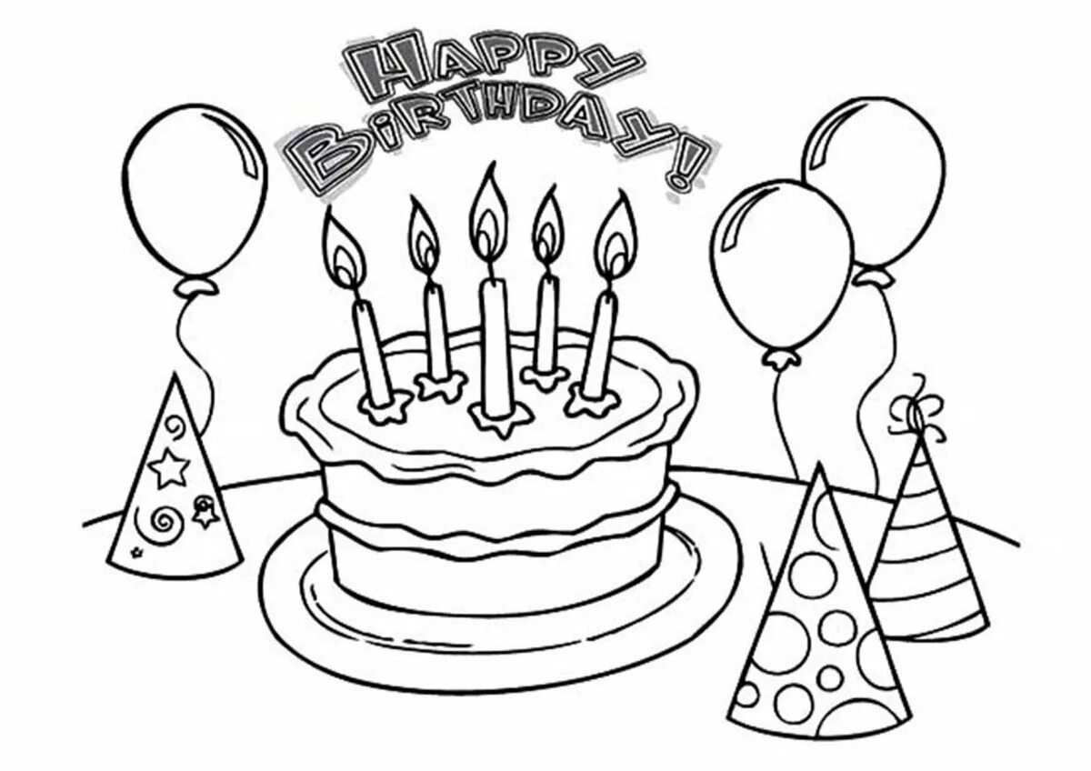Какие рисунки можно нарисовать на день рождения. Рисунок на день рождения. Рисунки для срисовки на день рождения. Раскраска "с днем рождения!". Рисунки на день6рождения.