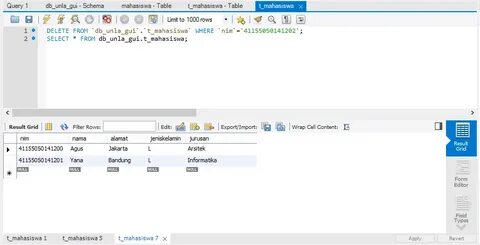 Select from instancemodificationevent