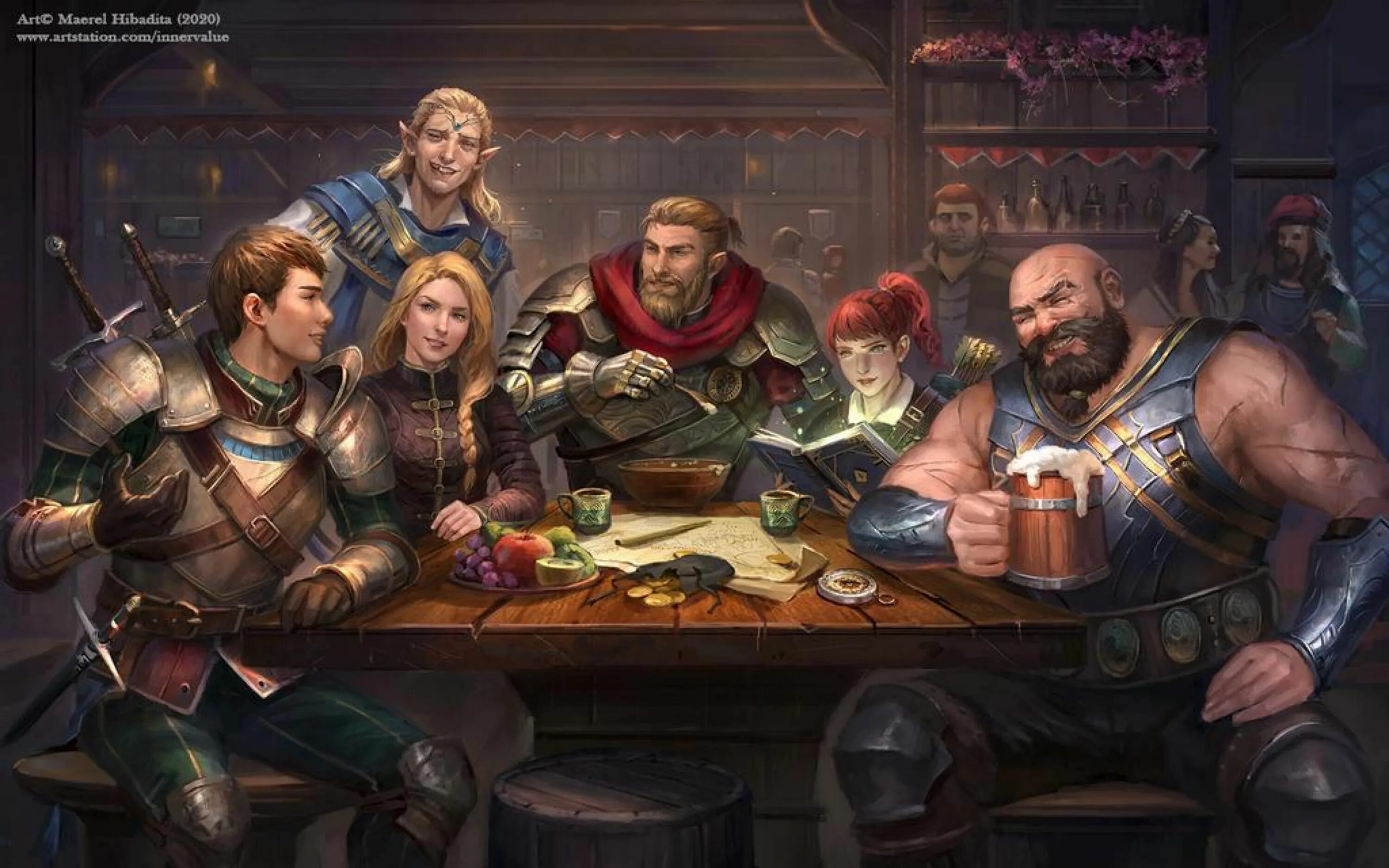 Как проводить днд. Dungeons &amp; dragons трактир. трактирщик днд арт. группа приключенцев днд. подземелье днд арт.