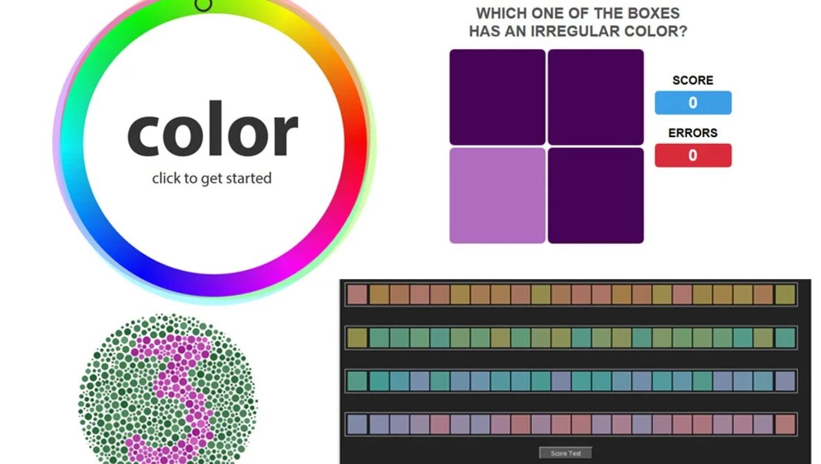 Колор тест. Color Vision Test квадратики. Тест Colours. Vision Test Color детали.