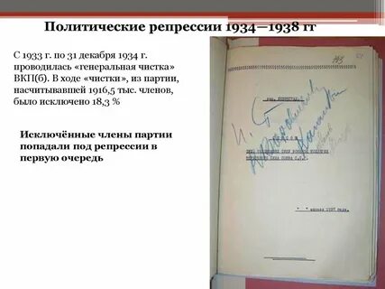 Репрессии 1933