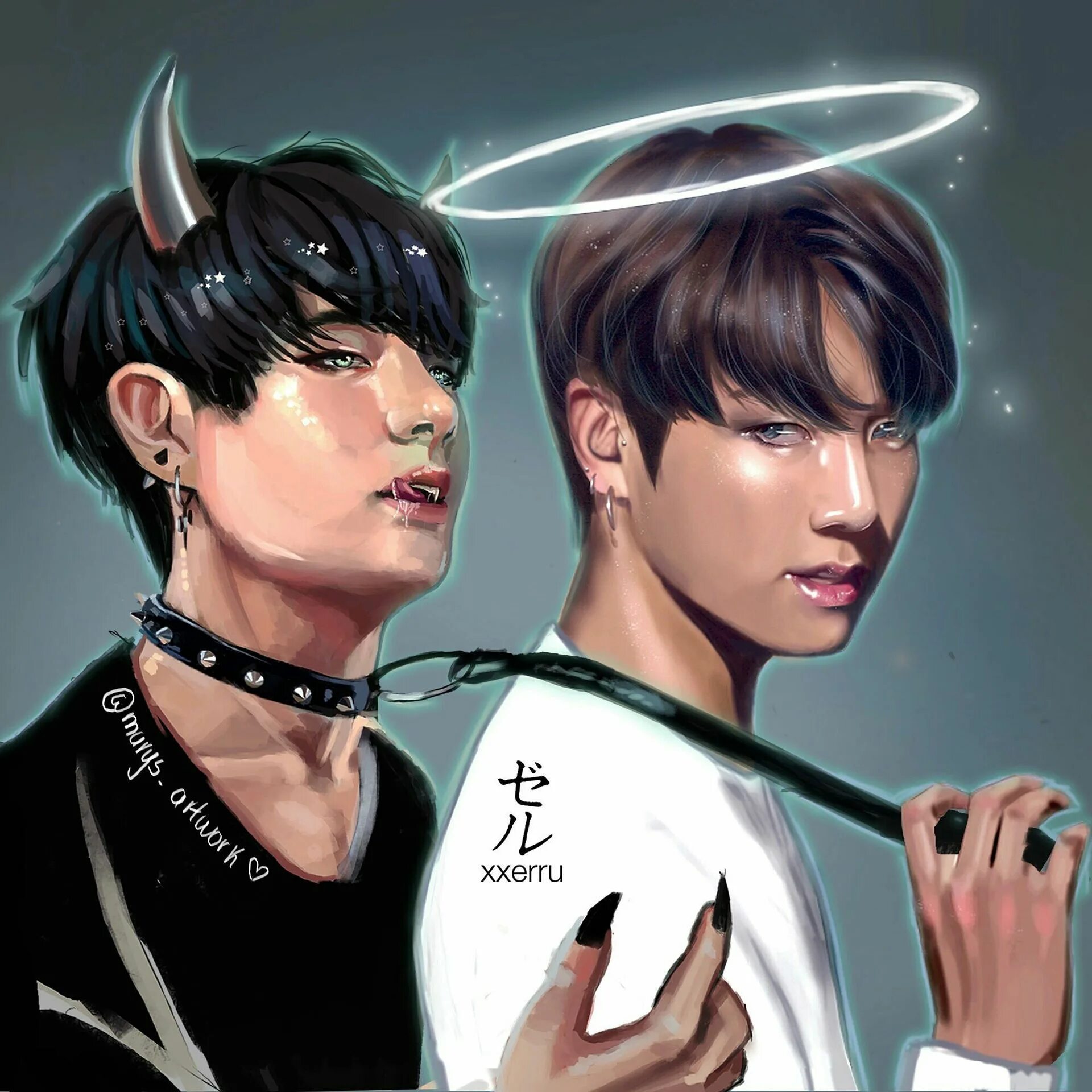 BTS Art Вигуки. БТС демон Vkook. БТС taekook. БТС арт 18 Вигуки. Фф где чонгук и тэхен