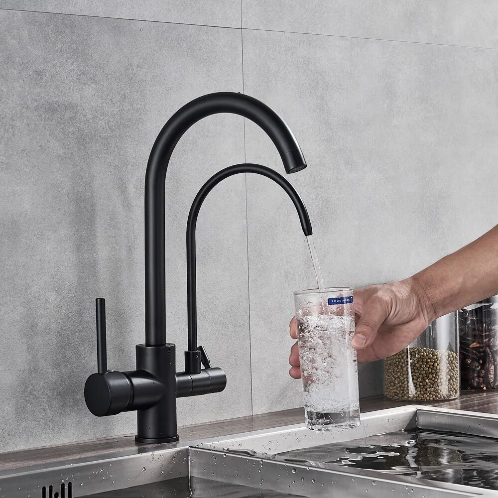 Двойной кран на кухню. Kitchen faucet смеситель для кухни. смеситель кухонный с фильтром для питьевой воды хансгрое 14086000. kitchen mixer смеситель для кухни. кран на кухню с фильтром для питьевой воды.