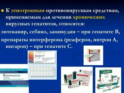 Противовирусные лечебные препараты