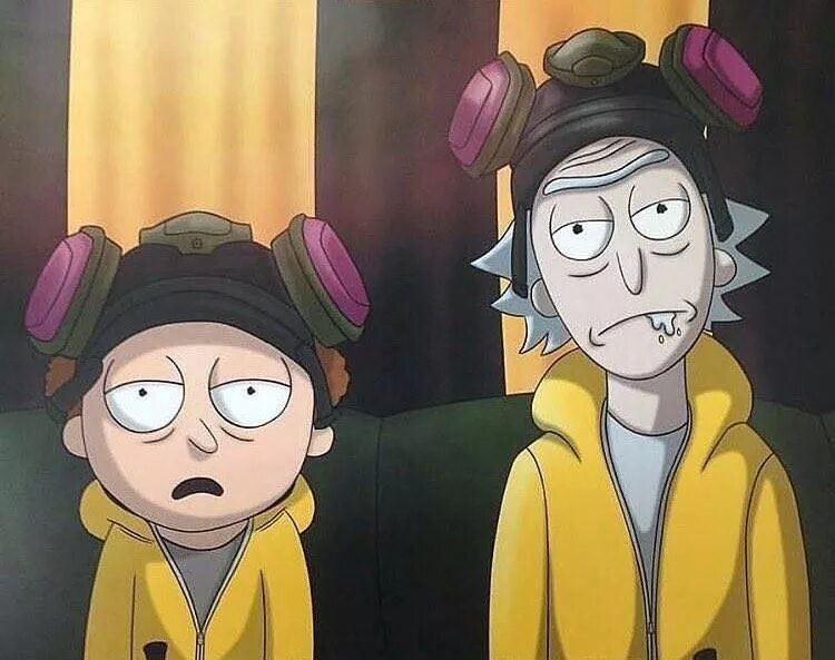 Bad rick. Bad rick. Рик и морти брейкинг бэд. Rick and morty breaking bad wallpaper. Рик санчес.