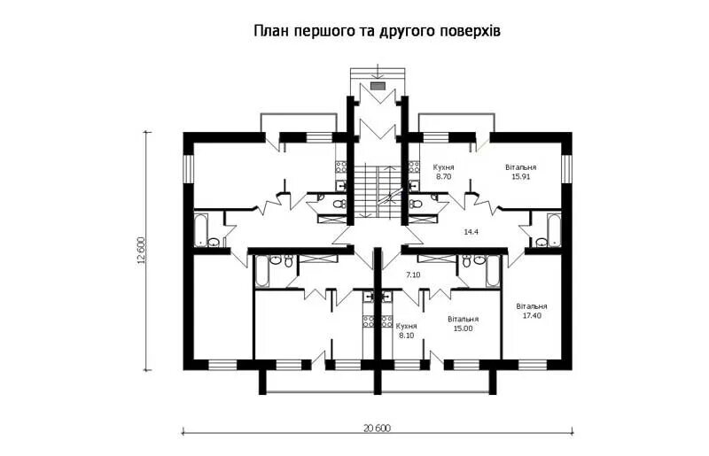 Четыре квартиры на этаже