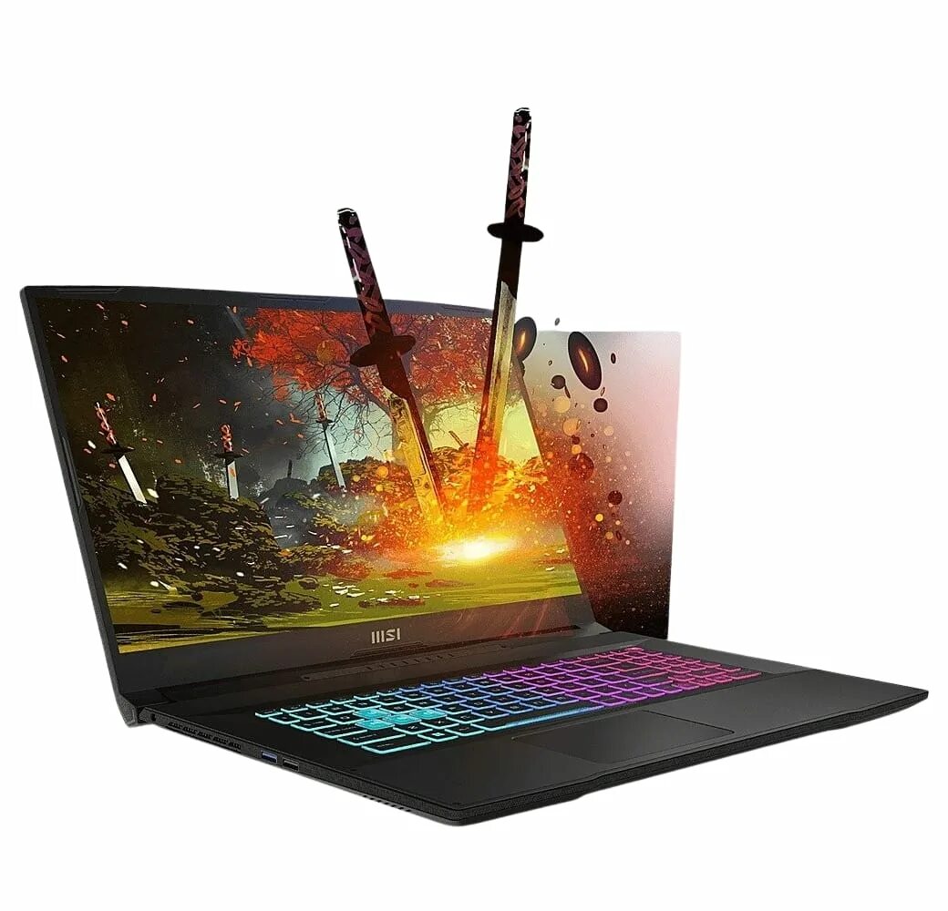 Msi katana 17 обзоры. Ноутбук msi katana 17. ноутбук игровой msi katana gf76. msi 17 катана. ноутбук msi katana gf76 12uc-258ru.