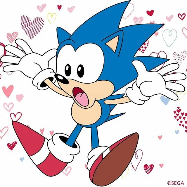 Sonic falling. Sonic falling