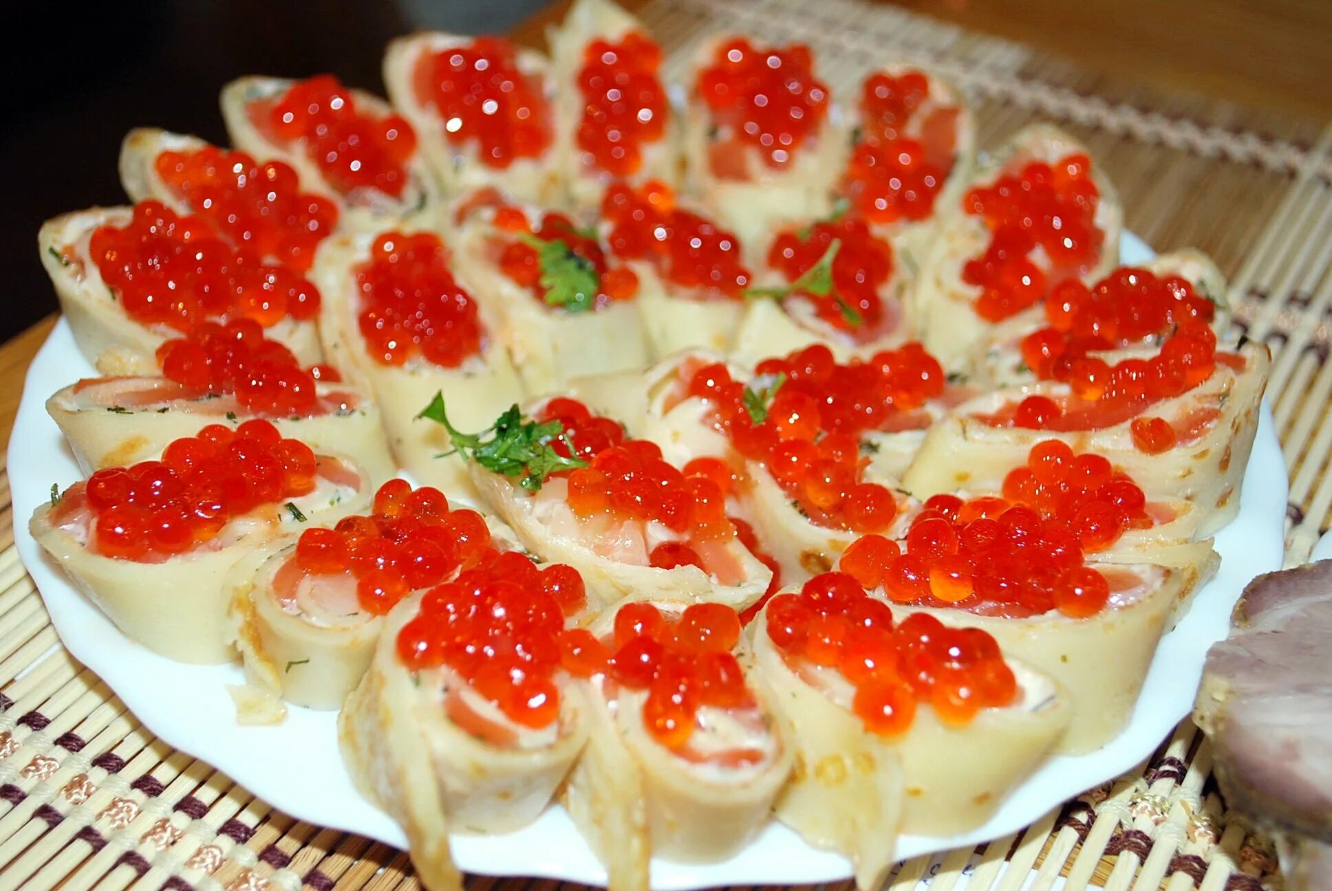 Блины с икрой