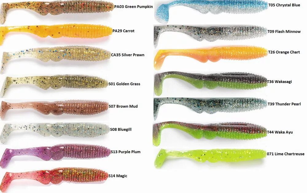 BassLegend 12 pcs Fishing Super Soft Silicone Lure Swimbait Shad Grub Worm 75mm 