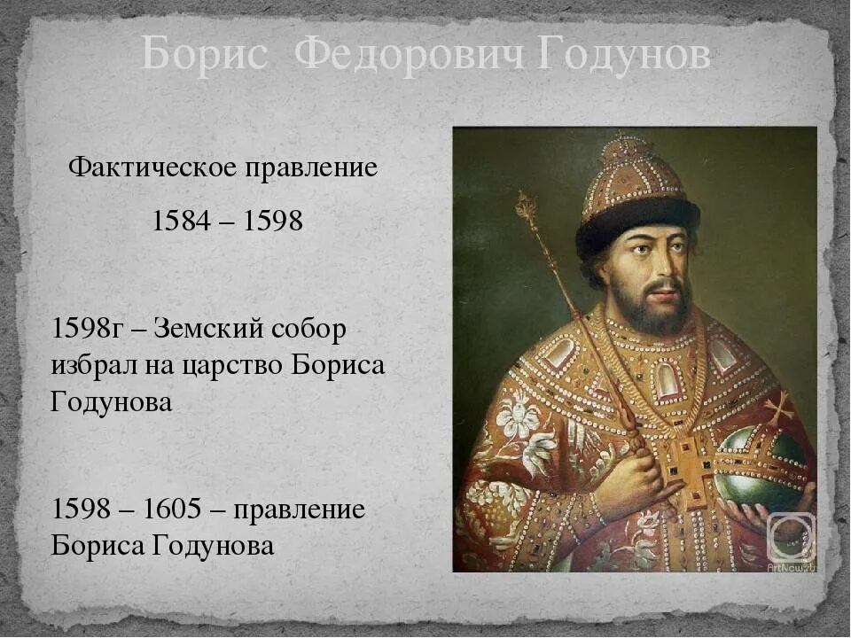 Сколько правил годунов. Годунов 1598.