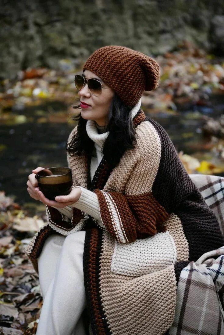 Интарсия каффе фассетт вязание. Поделки крючком. Вязаные осенние венки. Вяжем осенью. Осенние венки из ниток.