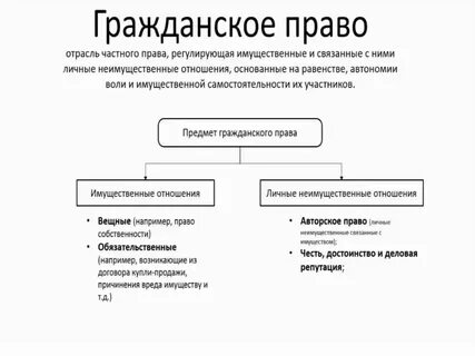 Объект имущественных гражданских правоотношений вещи