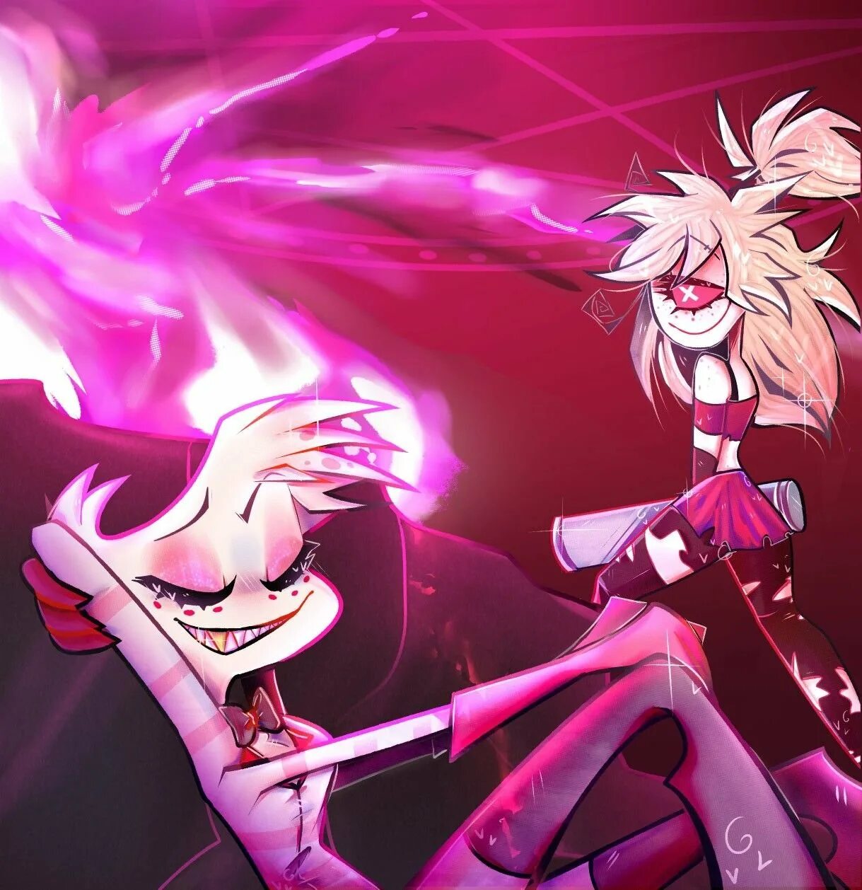 Энджел адский босс. Энджел отель хазбин арт. Отель хазбин angel dust. Отель хазбин энджел даст. Энджел из отеля хазбин.