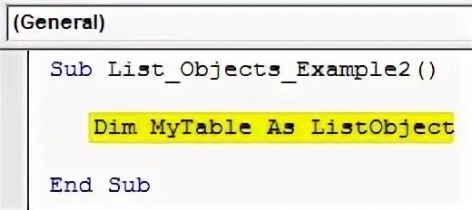 Listobjects vba. Listobjects vba