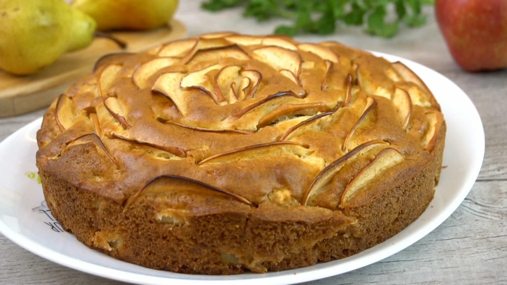 Королевская шарлотка с творогом