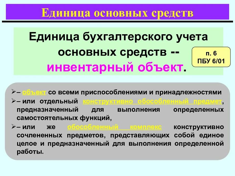 Что является единицей. Единица учета основных средств. Что является единицей учета основных средств. Инвентарный объект основных средств это. Что является единицей бухгалтерского учета основных средств.