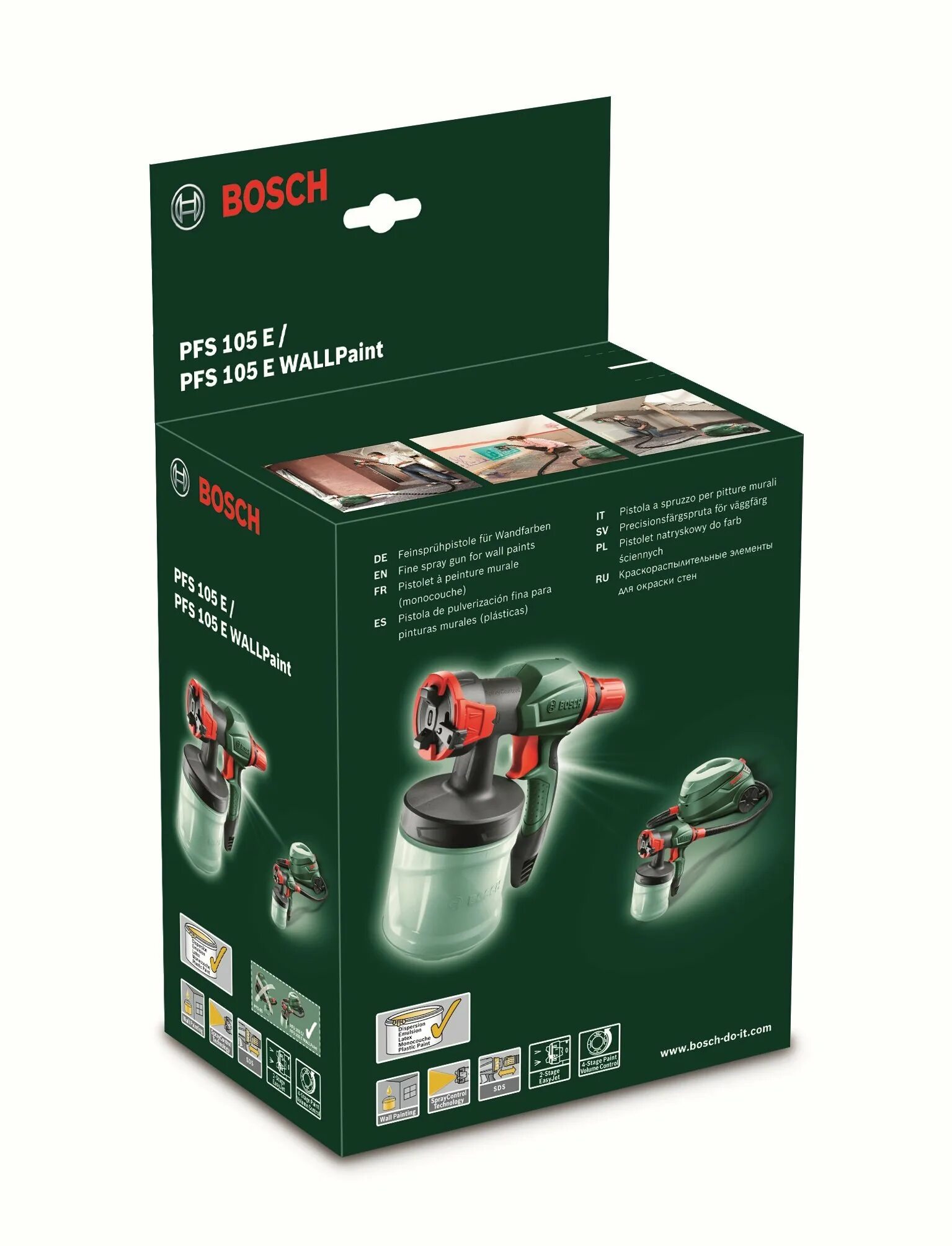 Купить bosch pfs. Краскопульт Bosch PFS 105 E 0603206200. Краскопульт Bosch PFS 55. Запчасти для краскопульта Bosch PFS 55.