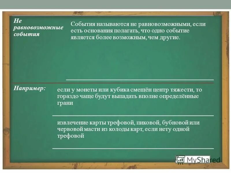 событием являются