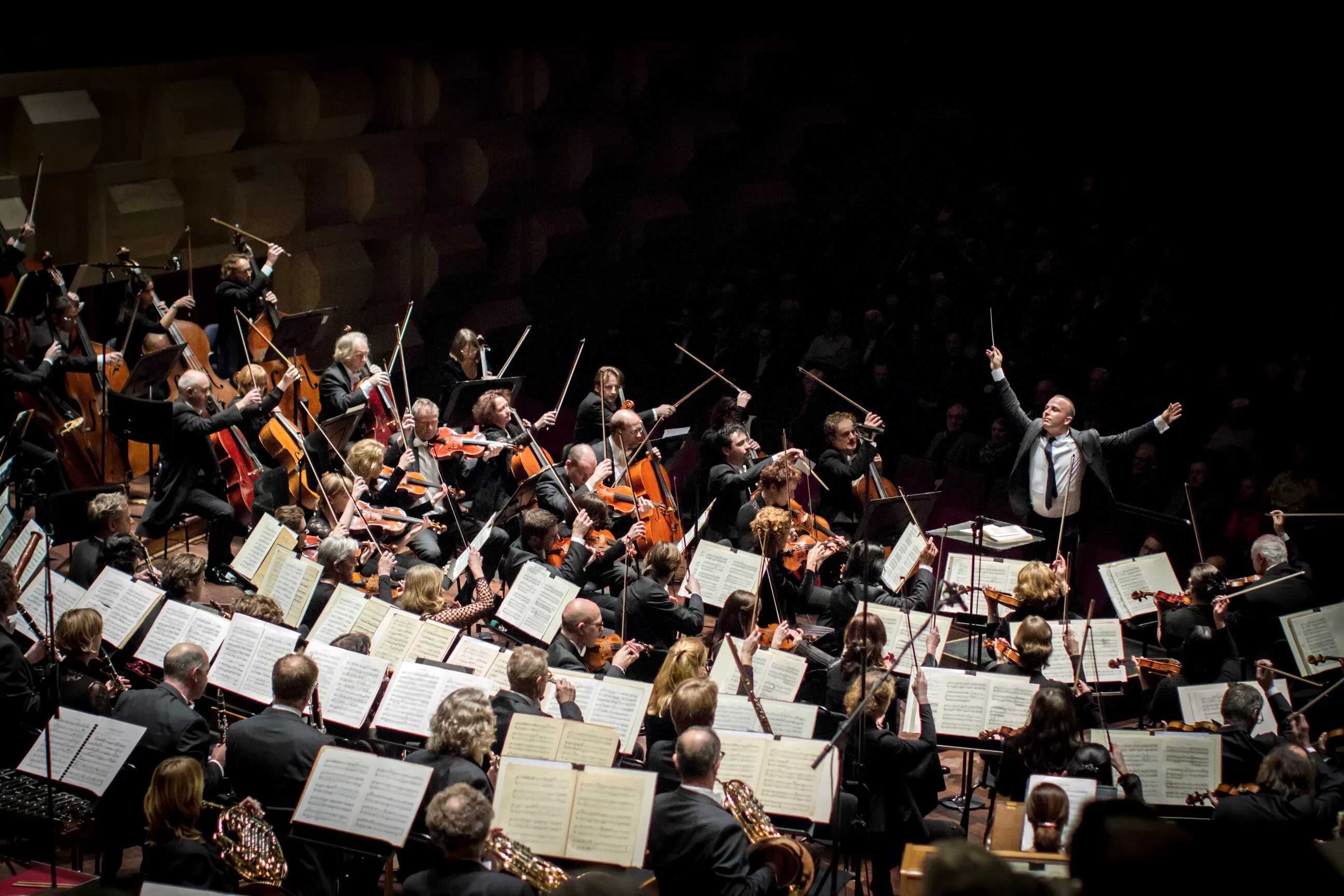 Orchestra. Дирижировал Шнитке оркестром. Дирижер симфонического оркестра. Симфонический оркестр на сцене. Дирижер в симфонии.