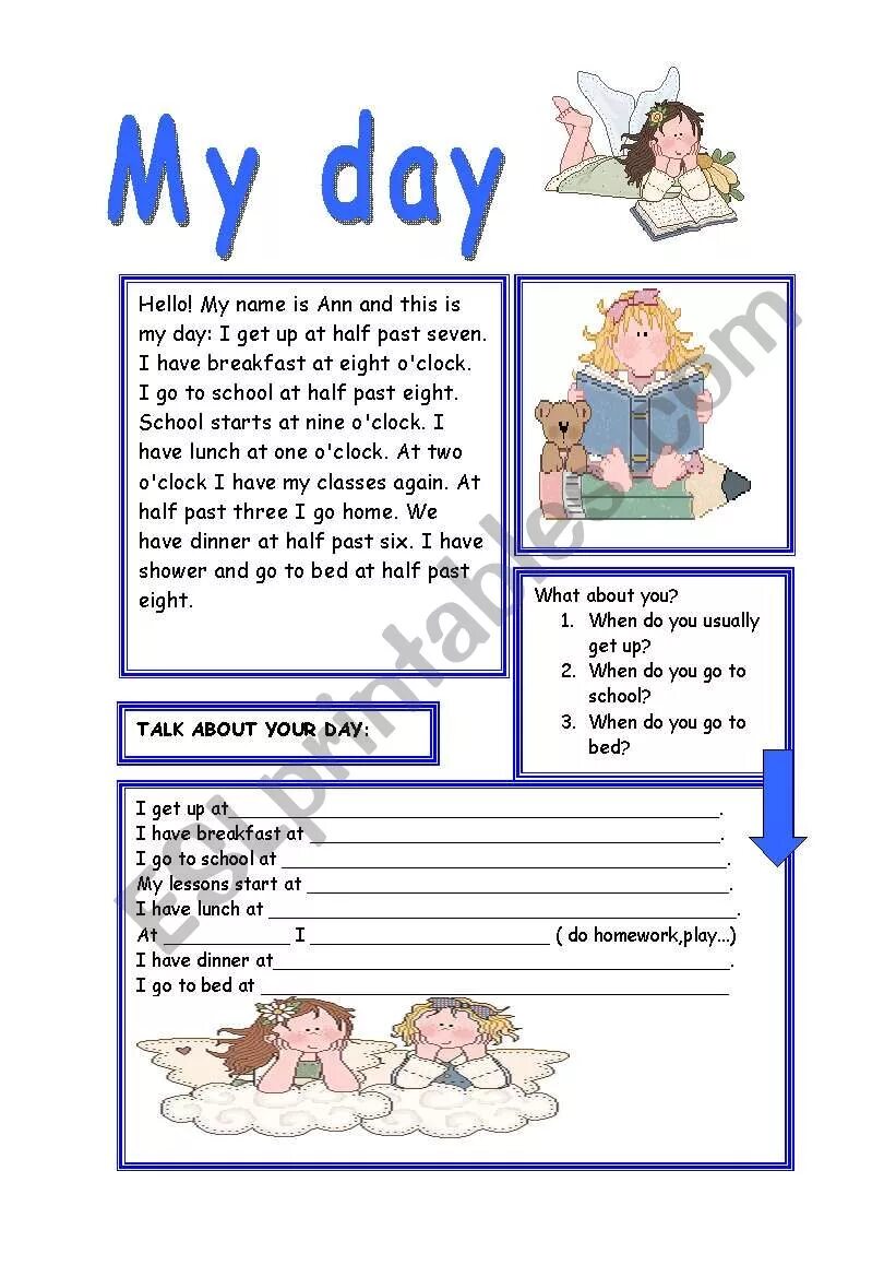 Задания дейли. My Day задания. Задание по английскому my Day. Задания Daily Routine for Kids. My Day Worksheets for Kids.