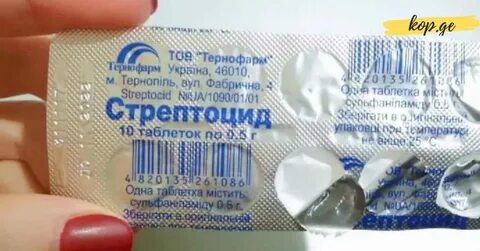 Стрептоцид таблетки для горла