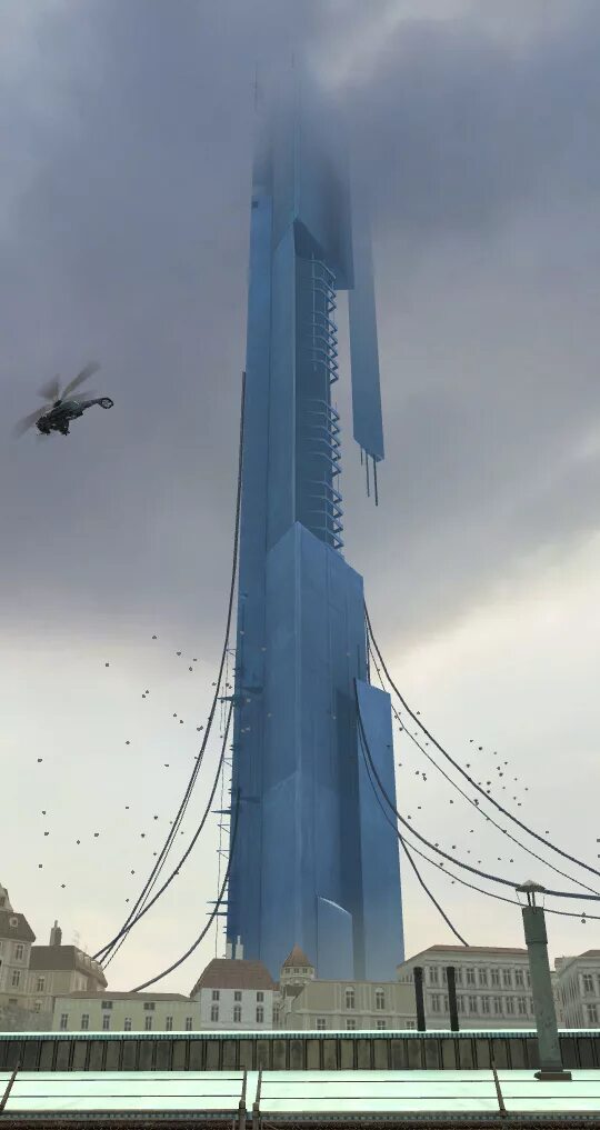 Башня альянса. Сити 17 халф лайф 2 башня. цитадель из half life 2. сити 17 half life цитадель. башня альянса half life.