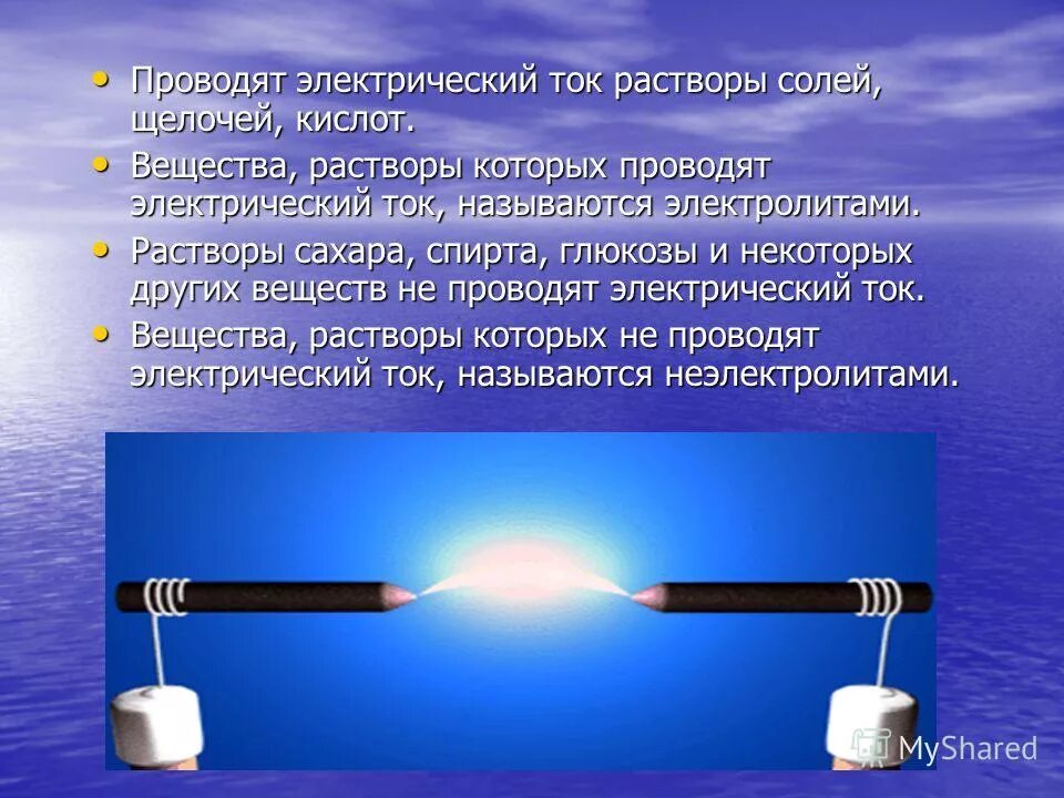 Вещества растворы которых не проводят электрический ток. Электрический ток. Растворы проводящие электрический ток. Что проводит электрический ток. Какой водный раствор проводит ток