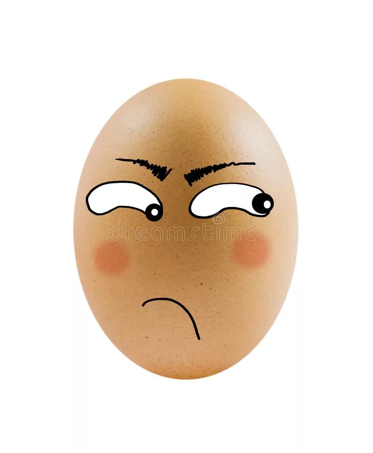 Man face egg