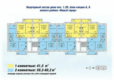 Новый город планировки квартир