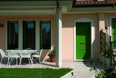 Green doors