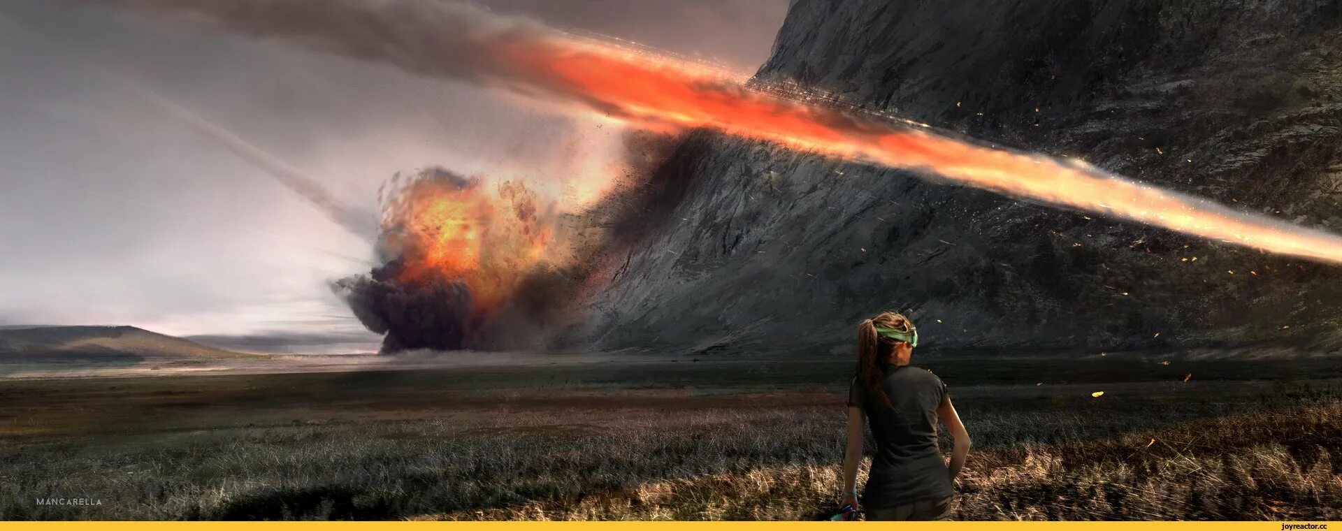 Девочка метеорит. Метеорит арт. падение метеорита. упавший метеорит арт. метеорит фэнтези.