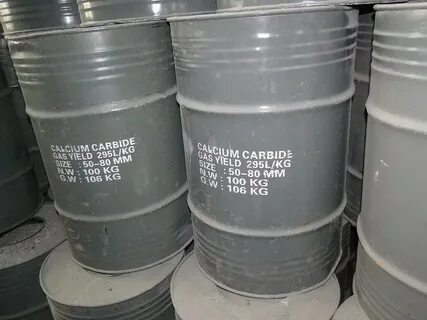 Газ карбид кальция и вода