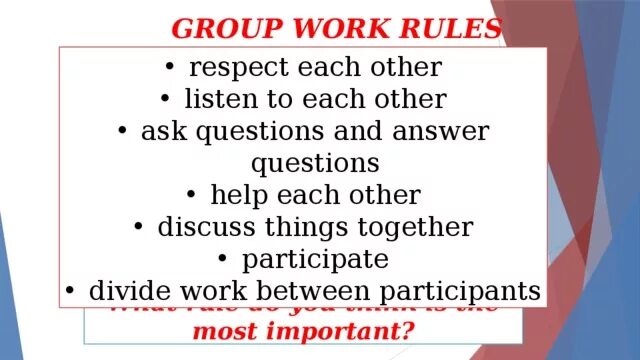 Work Rules. Group work Rules. Rules and respect Sport. Rules at work.