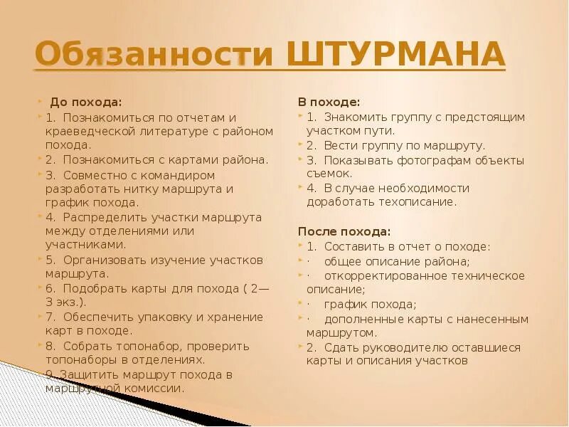 Обязанности после 2. Обязанности штурмана. список обязанностей в походе. обязанности штурмана в походе. штурман должность в походе.