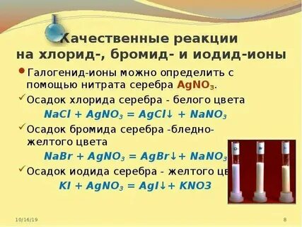 Реакция хлорида алюминия с нитратом серебра