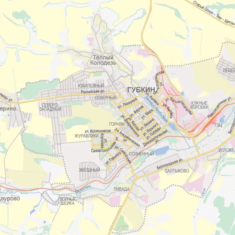 Г Губкин Белгородская область карта. Город Губкин Белгородской области на карте. Карта города Губкина. План города старый Оскол Белгородской области.