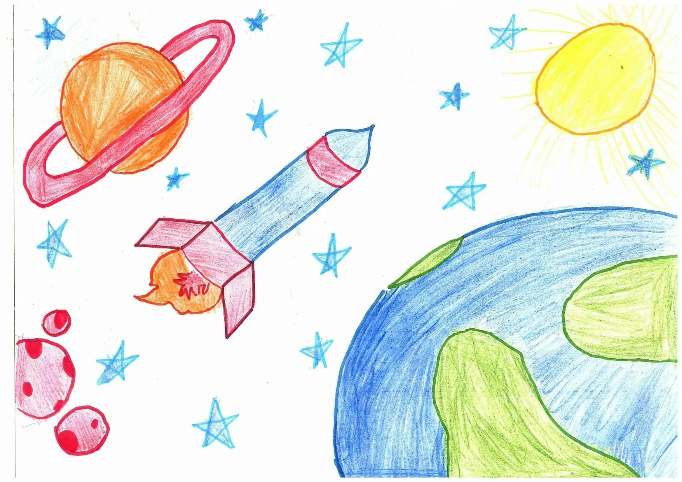 Рисунок на космическую тему. Рисунки на тему космос для детей. Рисунок на тему космос карандашом. Детские рисунки про космос. Легкие рисунки про космос