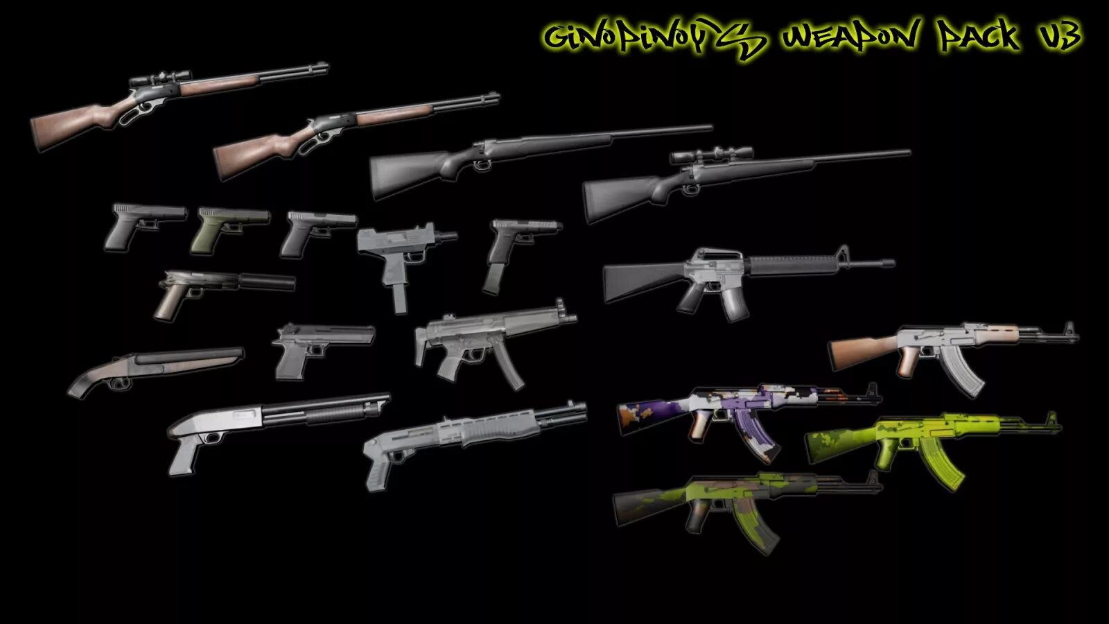 Tmc weapon pack. Gta sa andreas оружие pack. gta san weapons пак. lq weapon pack gta sa. gun pack gta 5.