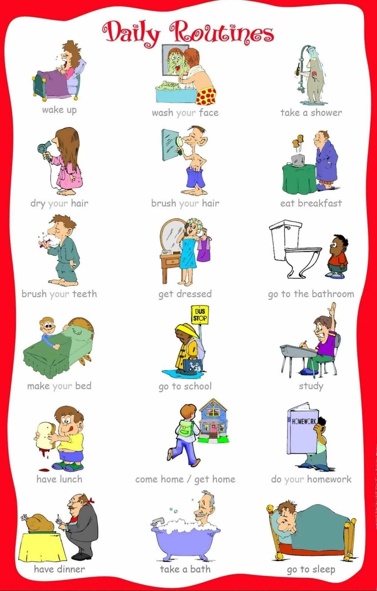 English vocabulary 5. Английский Daily Routine. Английский Daily Routine Vocabulary. Ежедневное занятие английским. Карточки Daily Routine for Kids.