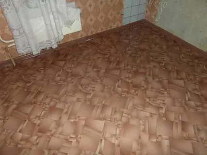 Новый линолеум на старый