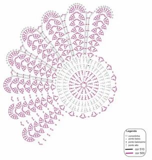 Подставка крючком схема и описание