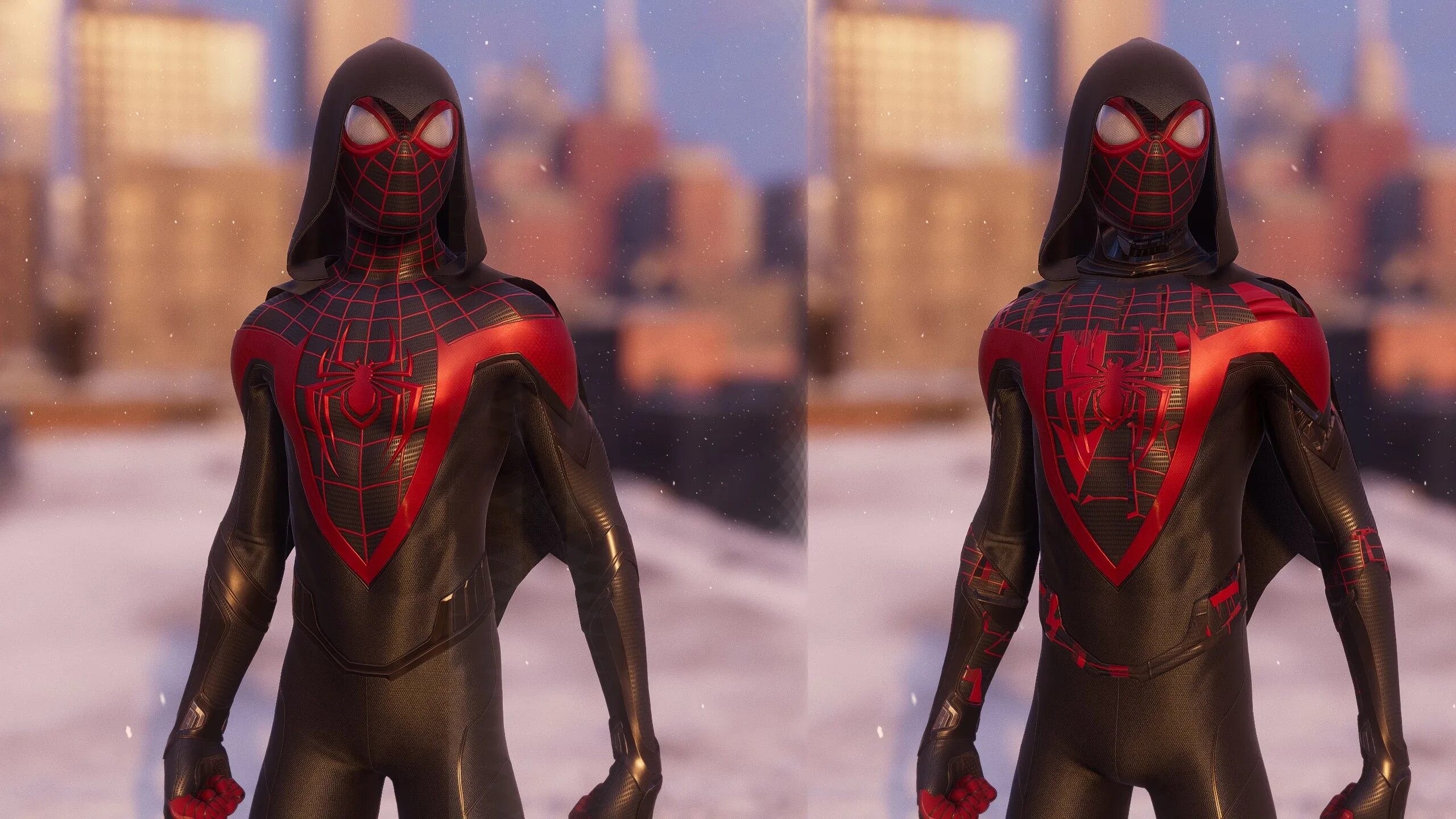 Майлз Моралес костюм. Майлз Моралес костюм с одеждой. Miles morales Suit Mod. Майлс Моралес костюм Росомаха.