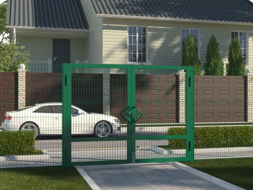 Ворота распашные дачу установкой. 3д забор дорхан. забор 3d дорхан 5005. распашные ворота из 3д сетки дорхан. откатные ворота дорхан 3 д сетка.